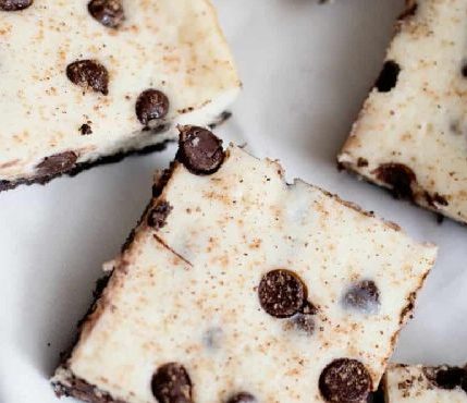 Chocolate Chip Eggnog Bars