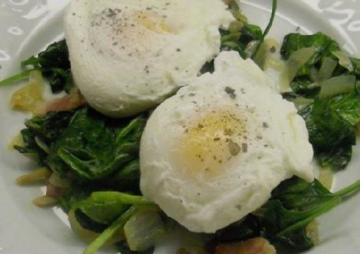 Simple Poached Egg Dinner