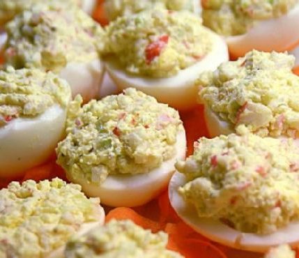 Deviled Eggs With Crab