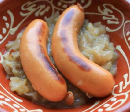 Knockwurst with Sauerkraut