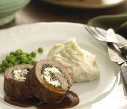 Lamb and Fresh Goat Cheese Roulade