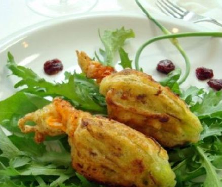 Market Stuffed Squash Blossoms