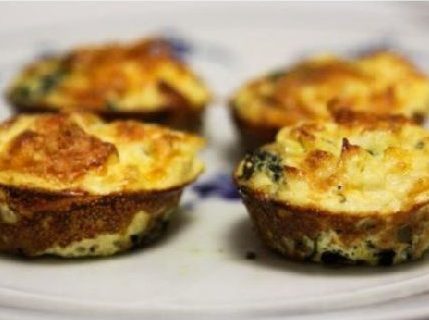 Mini Spinach and Feta Quiches