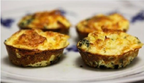 Mini Spinach and Feta Quiches