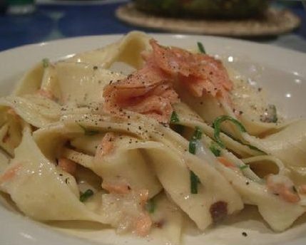 Pasta With Salmon Cream Sauce