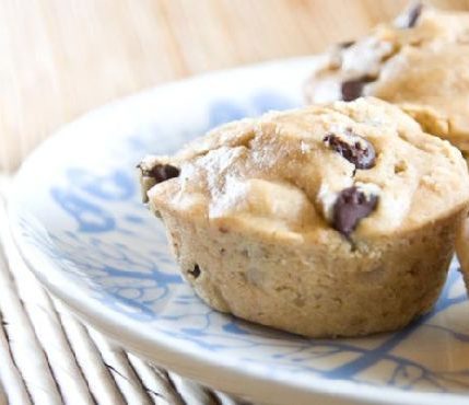 Peanut Butter, Banana & Chocolate Chip Muffins