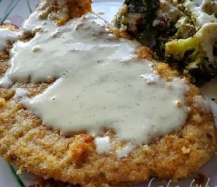 Pork Schnitzel with Tarragon Cream Sauce