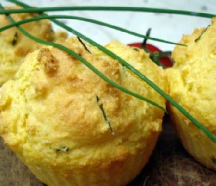 Savory Corn and Chives Muffins