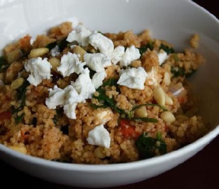 Spinach, Tomato & Onion Couscous