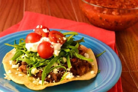 Vegetarian Tostadas with Spicy Black Beans (Gluten Free)