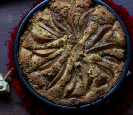 Winter Spiced Pear Cake (Gluten Free)