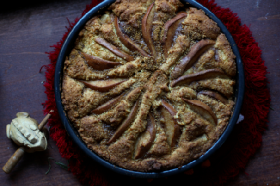 Winter Spiced Pear Cake (Gluten Free)