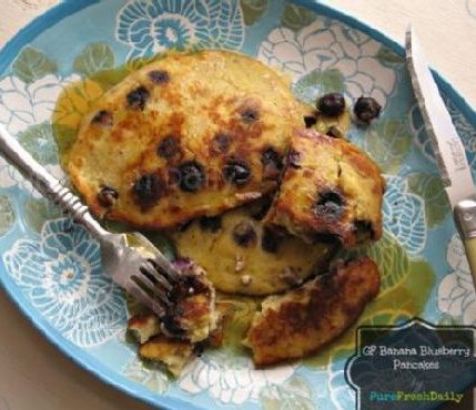 Banana Blueberry Pancakes