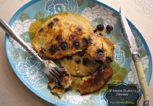 Banana Blueberry Pancakes