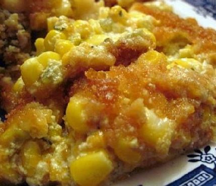 Green Chile & Corn Casserole Side Dish