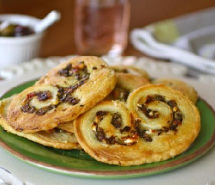 Savory Olive & Goat Cheese Palmiers