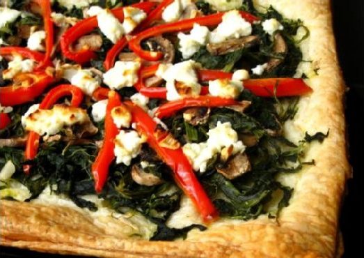 Vegetable Tart with Goat Cheese