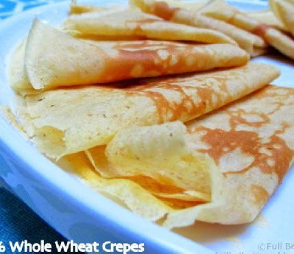 Simple Whole Wheat Crepes